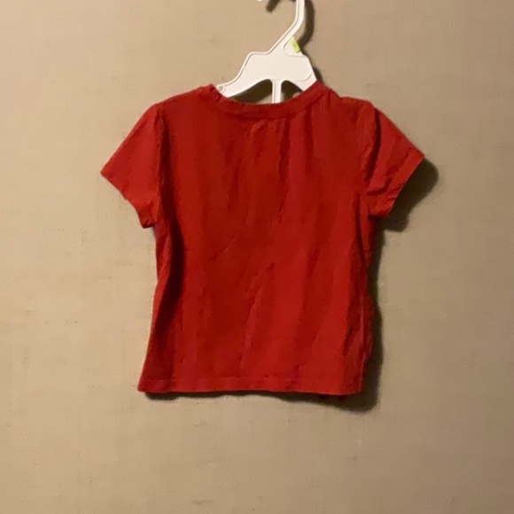Arizona Jean Company Red Short Sleeve Tee with Side Tie - Picture 2 of 3